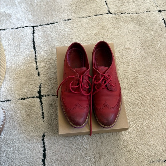 Cole Haan Red and Purple Women's Loafers - Picture 3 of 3